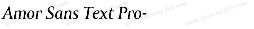 Amor Sans Text Pro字体转换